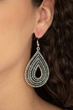 Load image into Gallery viewer, Paparazzi "5th Avenue Attraction" Silver Earrings Paparazzi Jewelry
