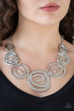 Load image into Gallery viewer, Paparazzi Statement Swirl - Silver Necklace
