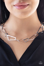 Load image into Gallery viewer, Paparazzi Shattering Records - Silver Necklace
