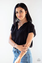 Load image into Gallery viewer, Paparazzi Shattering Records - Silver Necklace
