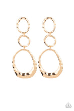 Load image into Gallery viewer, Paparazzi "Radically Rippled" Gold Post Earrings Paparazzi Jewelry
