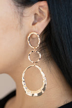Load image into Gallery viewer, Paparazzi "Radically Rippled" Gold Post Earrings Paparazzi Jewelry
