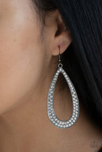 Load image into Gallery viewer, Paparazzi "Diamond Distraction" Black Earrings Paparazzi Jewelry
