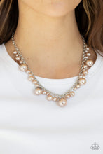 Load image into Gallery viewer, Paparazzi Uptown Pearls - Brown Necklace
