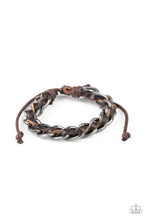 Load image into Gallery viewer, Paparazzi "Grease Monkey" Brown Mens Urban Bracelet Unisex Paparazzi Jewelry

