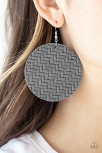 Load image into Gallery viewer, Paparazzi Plaited Plains - Silver Earrings
