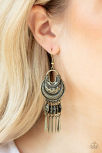 Load image into Gallery viewer, Paparazzi Give Me Liberty - Brass Earrings
