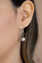 Load image into Gallery viewer, Paparazzi "Hand-Knotted Knockout" Silver Necklace &amp; Earring Set Paparazzi Jewelry
