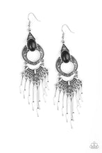 Load image into Gallery viewer, Paparazzi VINTAGE VAULT "Southern Spearhead" Black Earrings Paparazzi Jewelry
