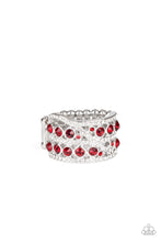 Load image into Gallery viewer, Paparazzi VINTAGE VAULT "Elegant Effervescence" Red Ring Paparazzi Jewelry
