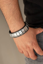 Load image into Gallery viewer, Paparazzi "Moto Mode" Black Urban Bracelet Unisex Paparazzi Jewelry
