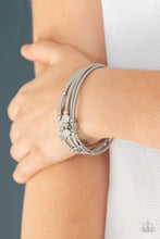 Load image into Gallery viewer, Paparazzi "Cut The Cord" Silver Bracelet Paparazzi Jewelry
