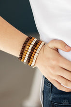 Load image into Gallery viewer, Paparazzi Tropical Tundra - Brown Bracelet
