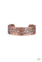 Load image into Gallery viewer, Paparazzi "Read The VINE Print" Copper Bracelet Paparazzi Jewelry
