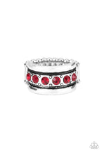Load image into Gallery viewer, Paparazzi "Dauntless Shine" Red Ring Paparazzi Jewelry
