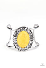 Load image into Gallery viewer, Paparazzi VINTAGE VAULT "Desert Aura" Yellow Bracelet Paparazzi Jewelry
