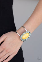 Load image into Gallery viewer, Paparazzi VINTAGE VAULT "Desert Aura" Yellow Bracelet Paparazzi Jewelry
