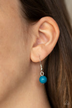 Load image into Gallery viewer, Paparazzi "Bubbly Boardwalk" Blue Necklace &amp; Earring Set Paparazzi Jewelry

