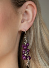 Load image into Gallery viewer, Paparazzi Fruity Finesse - Purple Earrings
