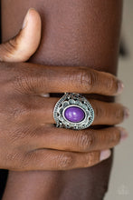 Load image into Gallery viewer, Paparazzi VINTAGE VAULT "Garden Tranquility" Purple Ring Paparazzi Jewelry

