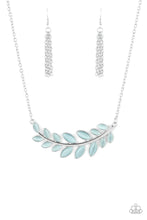 Load image into Gallery viewer, Paparazzi "Frosted Foliage" EXCLUSIVE Blue Necklace &amp; Earring Set Paparazzi Jewelry
