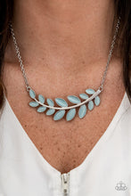 Load image into Gallery viewer, Paparazzi "Frosted Foliage" EXCLUSIVE Blue Necklace &amp; Earring Set Paparazzi Jewelry
