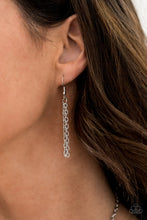 Load image into Gallery viewer, Paparazzi "Frosted Foliage" EXCLUSIVE Blue Necklace &amp; Earring Set Paparazzi Jewelry
