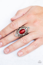 Load image into Gallery viewer, Paparazzi "Elegantly Enchanted" Red Ring Paparazzi Jewelry
