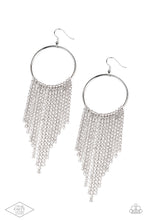 Load image into Gallery viewer, Paparazzi Streamlined Shimmer - White Earrings
