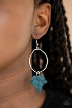 Load image into Gallery viewer, Paparazzi "Petals On The Floor" Blue Earrings Paparazzi Jewelry
