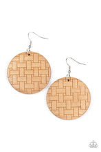 Load image into Gallery viewer, Paparazzi VINTAGE VAULT "Natural Novelty" Brown Earrings Paparazzi Jewelry

