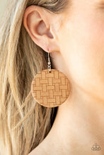 Load image into Gallery viewer, Paparazzi VINTAGE VAULT "Natural Novelty" Brown Earrings Paparazzi Jewelry
