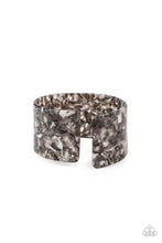 Load image into Gallery viewer, Haute Hustle - Silver Tortoise Shell Acrylic Cuff Bracelet
