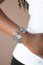 Load image into Gallery viewer, Haute Hustle - Silver Tortoise Shell Acrylic Cuff Bracelet
