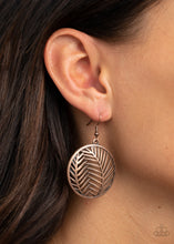 Load image into Gallery viewer, Paparazzi Palm Perfection - Copper Earrings

