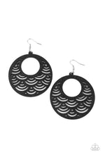 Load image into Gallery viewer, Paparazzi "Sea Le Vie" Black Earrings Paparazzi Jewelry
