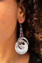 Load image into Gallery viewer, Paparazzi VINTAGE VAULT "Wanderlust Garden" Purple Earrings Paparazzi Jewelry
