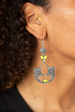 Load image into Gallery viewer, Paparazzi "Modern Day Mecca" Yellow Earrings Paparazzi Jewelry
