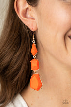 Load image into Gallery viewer, Paparazzi Geo Getaway - Orange Earrings
