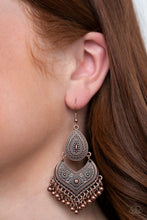 Load image into Gallery viewer, Paparazzi Music To My Ears - Copper Earrings
