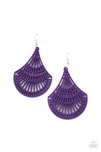 Load image into Gallery viewer, Paparazzi "Tropical Tempest" Purple Earrings Paparazzi Jewelry
