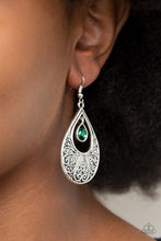 Load image into Gallery viewer, Paparazzi Garden Magic - Green Earrings
