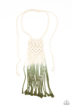 Load image into Gallery viewer, Paparazzi "Surfin The Net" Green Necklace &amp; Earring Set Paparazzi Jewelry
