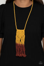 Load image into Gallery viewer, Paparazzi Look At MACRAME Now - Yellow Necklace
