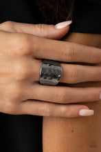 Load image into Gallery viewer, Paparazzi Check Your Reflection - Black Ring
