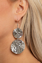 Load image into Gallery viewer, Paparazzi "HARDWARE Headed" Silver Earrings Paparazzi Jewelry
