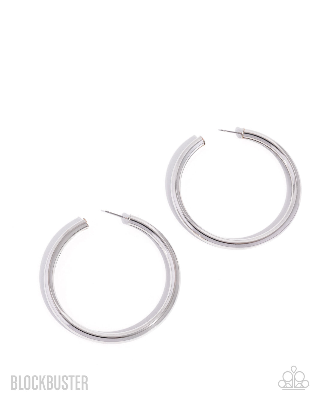 Paparazzi Curve Ball - Silver Earrings