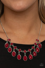 Load image into Gallery viewer, Paparazzi "Lady Of The POWERHOUSE" Red Necklace &amp; Earring Set Paparazzi Jewelry
