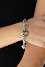 Load image into Gallery viewer, Paparazzi "Beautifully Big-Hearted" Green Bracelet Paparazzi Jewelry
