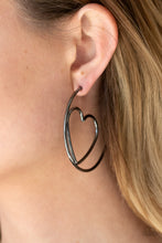 Load image into Gallery viewer, Paparazzi "Love at FIRST BRIGHT" Black Earrings Paparazzi Jewelry
